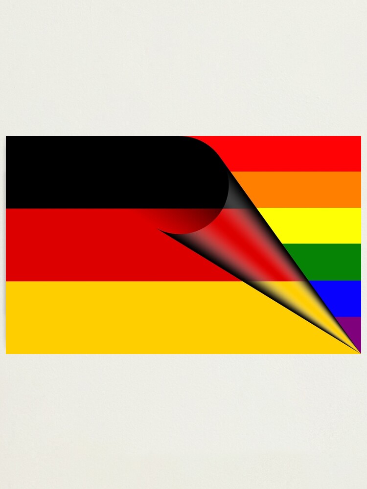 Deutschlandfahne Mit Regenbogen - KibrisPDR