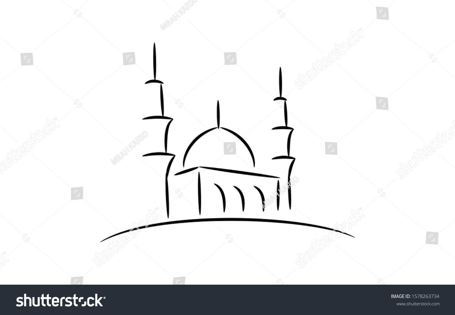 Detail Download Logo Masjid Hitam Putih Nomer 23