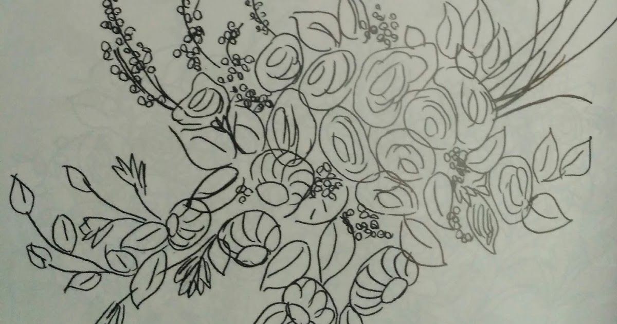 Detail Gambar Sketsa Bunga Untuk Menyulam Nomer 21