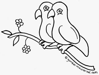 Detail Gambar Sketsa Burung Untuk Mewarna Nomer 3