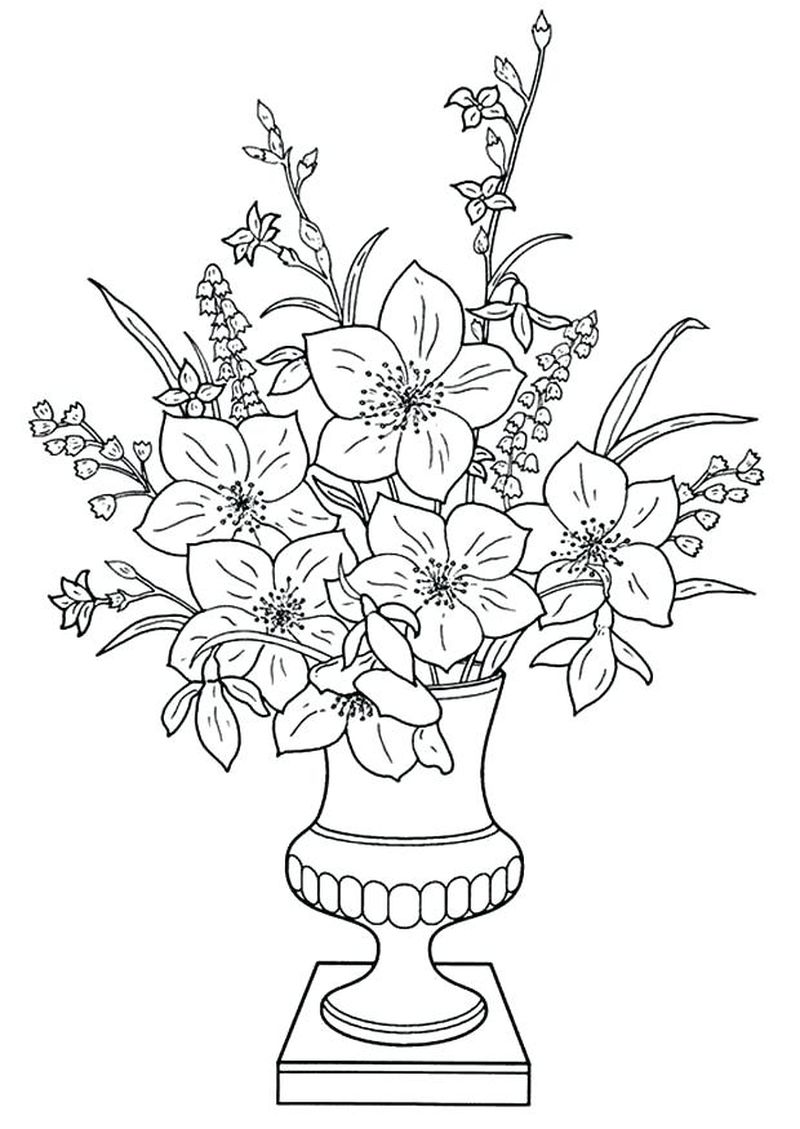 Detail Gambar Sketsa Untuk Vas Bunga Nomer 25