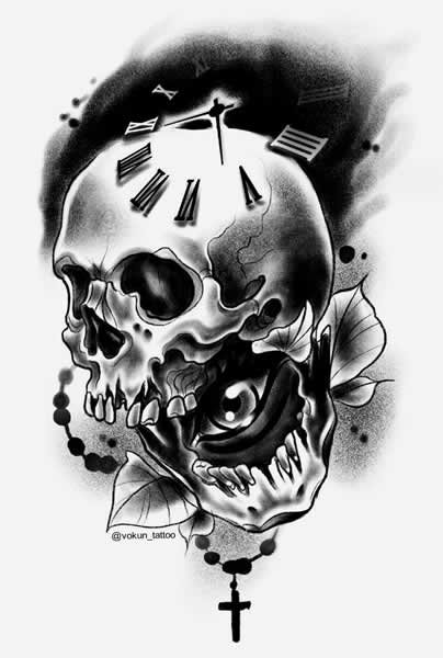 Detail Gambar Skull Untuk Tato Nomer 15