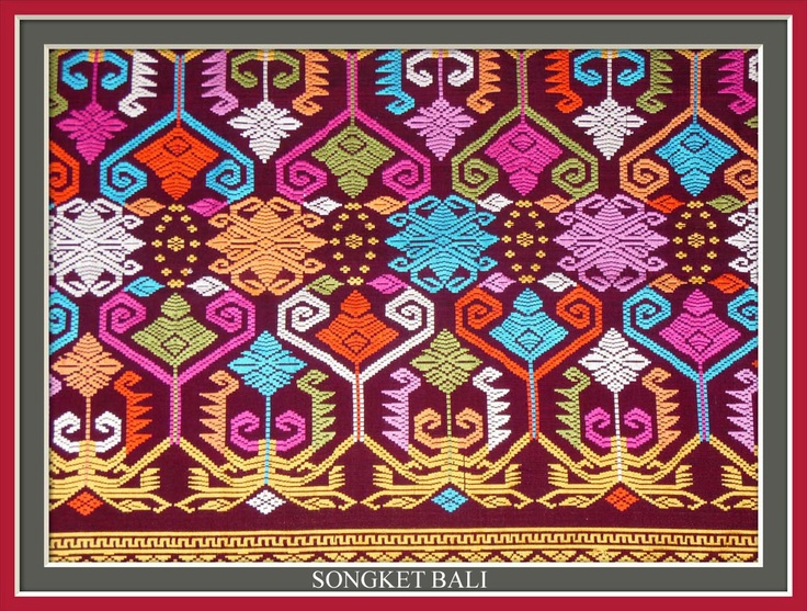 Gambar Songket Bali Gambar Motif Batik Untuk Di Songket - KibrisPDR