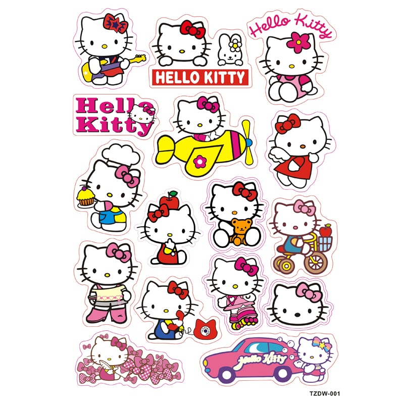 Detail Gambar Stiker Hello Kitty Nomer 6