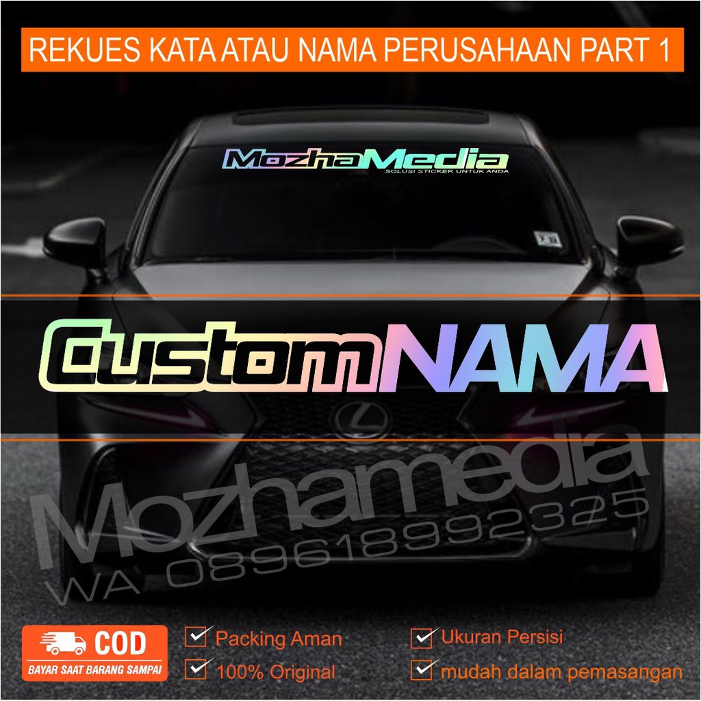 Detail Gambar Stiker Kaca Untuk Mobil Nomer 4