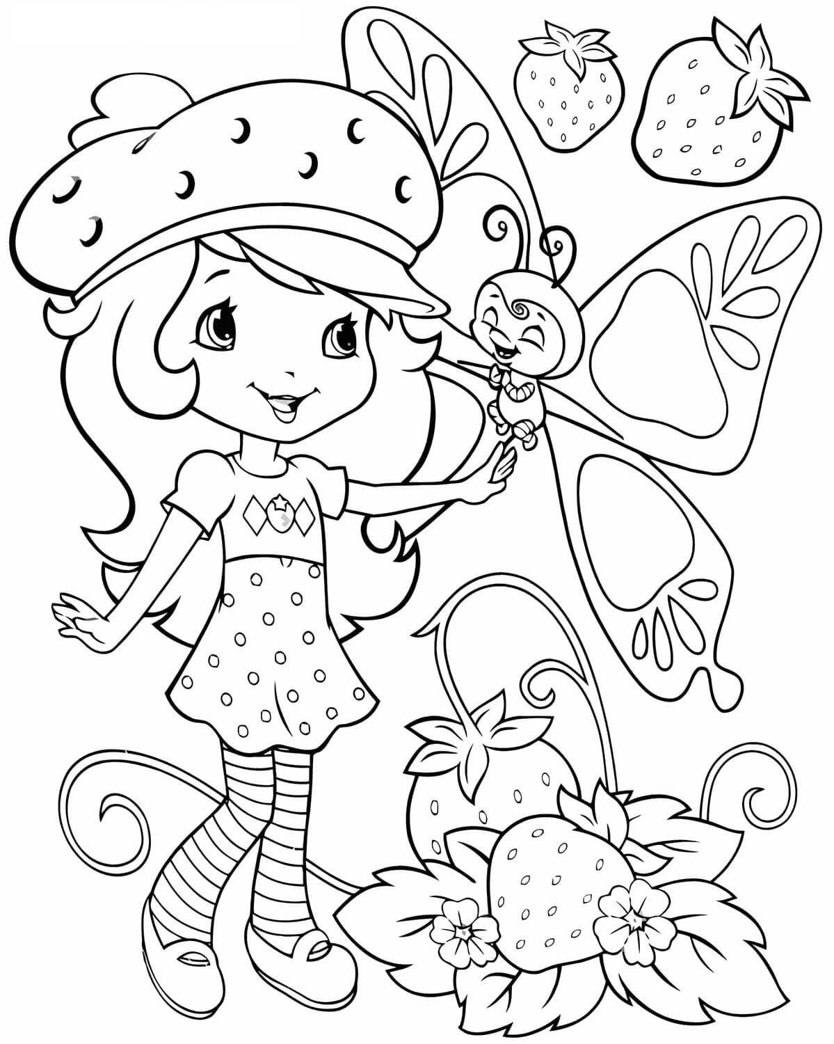 Detail Gambar Strawberry Shortcake And Friends Untuk Di Warnai Nomer 30