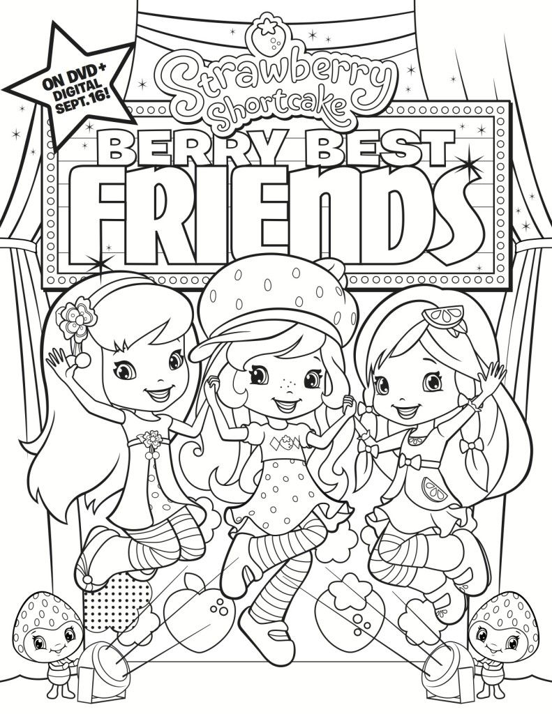 Detail Gambar Strawberry Shortcake And Friends Untuk Di Warnai Nomer 32