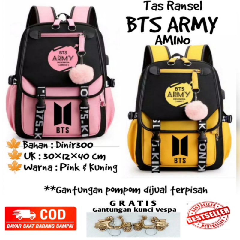 Detail Gambar Tas Bts Dan Army Untuk Liburan Nomer 3