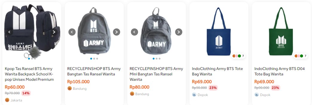 Detail Gambar Tas Bts Dan Army Untuk Liburan Nomer 50