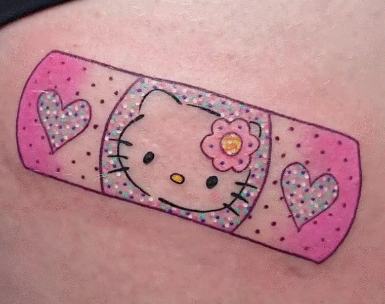 Detail Gambar Tato Hello Kitty Nomer 34