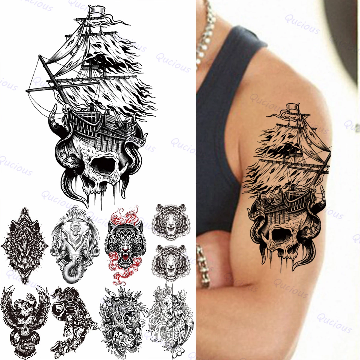 Detail Gambar Tato Kapal Bajak Laut Nomer 11