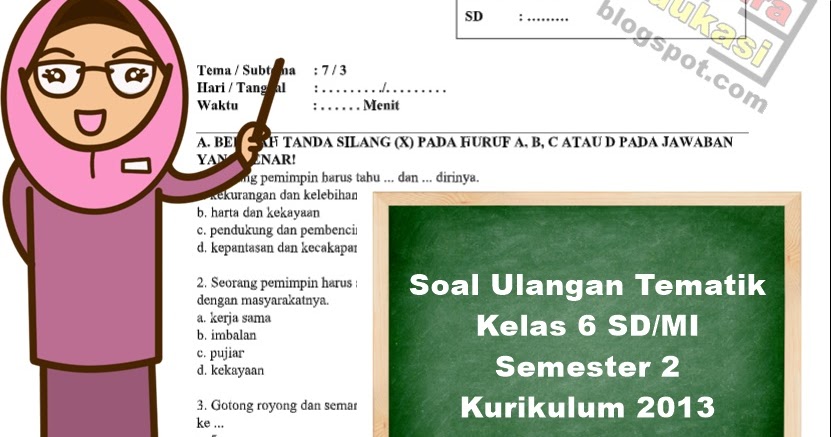 Detail Gambar Tema Pendukung Untuk Soal Semester Tingkat Sd Nomer 19