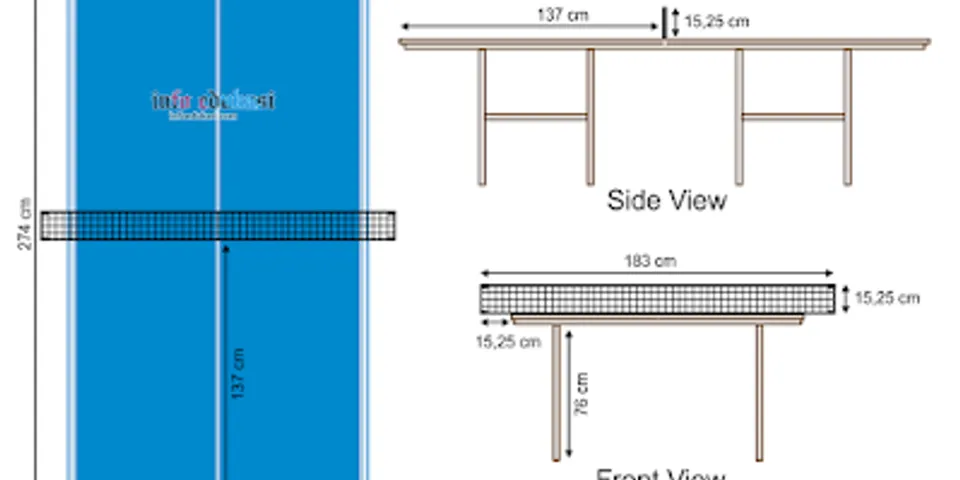 Detail Gambar Tenis Meja Beserta Ukurannya Nomer 34