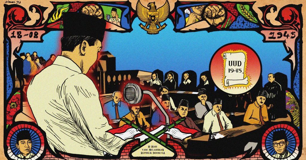 Detail Gambar Tentang Republik Indonesia Lukisan Rapat Pancasila Nomer 2