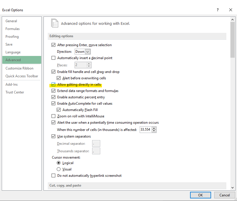 Detail Gambar Tidak Bisa Diedit Excel Nomer 14