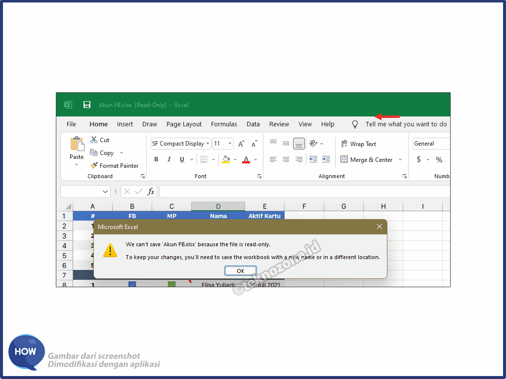 Detail Gambar Tidak Bisa Diedit Excel Nomer 22