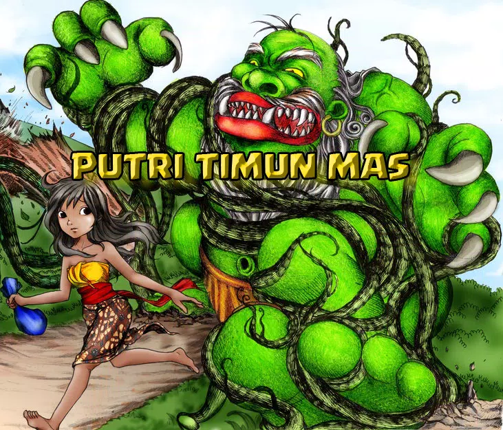 Detail Gambar Timun Mas Dikejar Raksasa Nomer 6