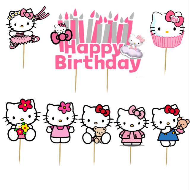 Detail Gambar Topper Hello Kitty Nomer 14