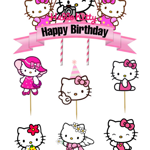 Detail Gambar Topper Hello Kitty Nomer 18