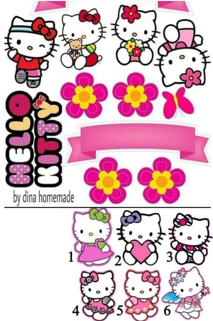Detail Gambar Topper Hello Kitty Nomer 22