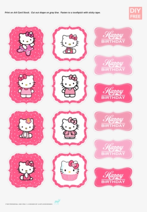 Detail Gambar Topper Hello Kitty Nomer 25
