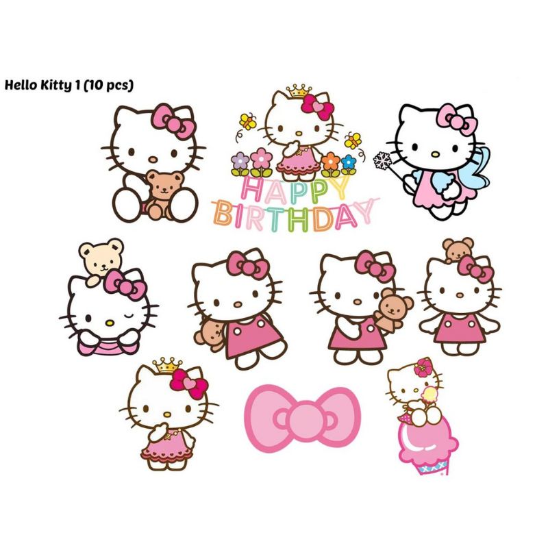 Detail Gambar Topper Hello Kitty Nomer 33