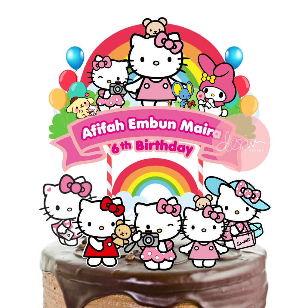 Detail Gambar Topper Hello Kitty Nomer 39