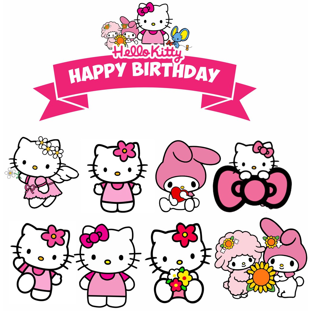 Detail Gambar Topper Hello Kitty Nomer 50