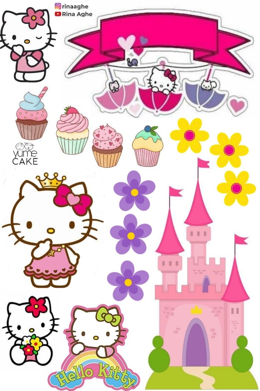 Detail Gambar Topper Hello Kitty Nomer 9