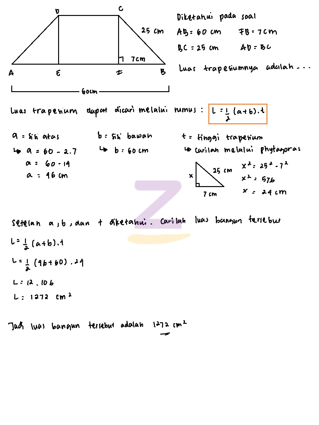 Detail Gambar Trapesium Sama Kaki Nomer 55