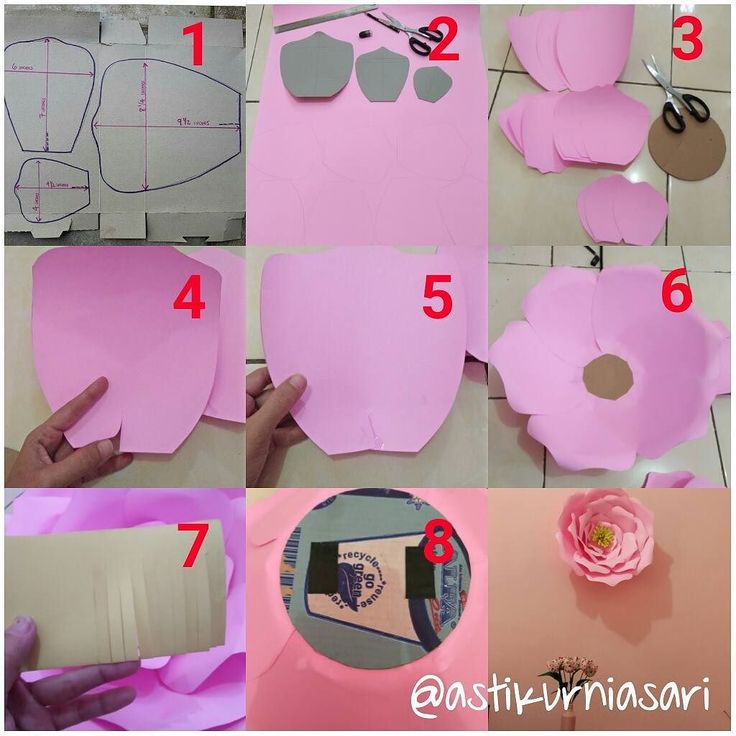 Detail Gambar Tutorial Membuat Bunga Dari Kertas Nomer 22