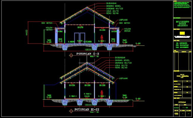 Detail Gambar Ukuran Detail Baja Ringan Untuk Tiang Kanopi Cad 2007 Nomer 14