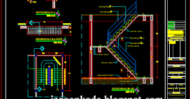 Detail Gambar Ukuran Detail Baja Ringan Untuk Tiang Kanopi Cad 2007 Nomer 15