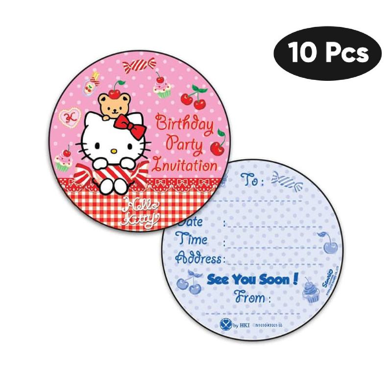 Detail Gambar Undangan Ulang Tahun Gambar Hello Kitty Lucu Nomer 17