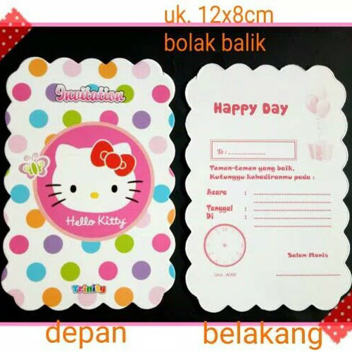 Detail Gambar Undangan Ulang Tahun Gambar Hello Kitty Lucu Nomer 21