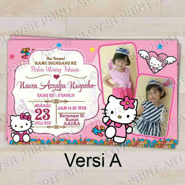 Detail Gambar Undangan Ulang Tahun Gambar Hello Kitty Lucu Nomer 22