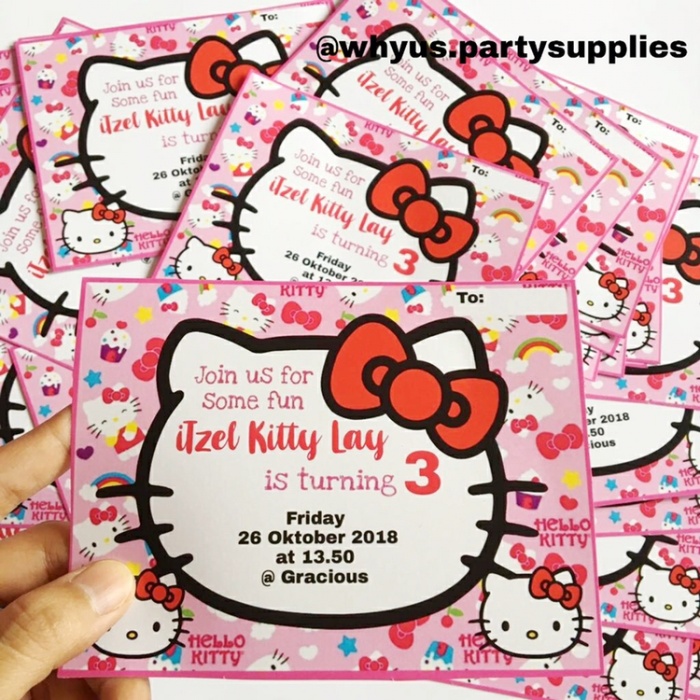 Detail Gambar Undangan Ulang Tahun Gambar Hello Kitty Lucu Nomer 28