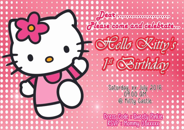 Detail Gambar Undangan Ulang Tahun Gambar Undangan Ulang Tahun Hello Kitty Nomer 16