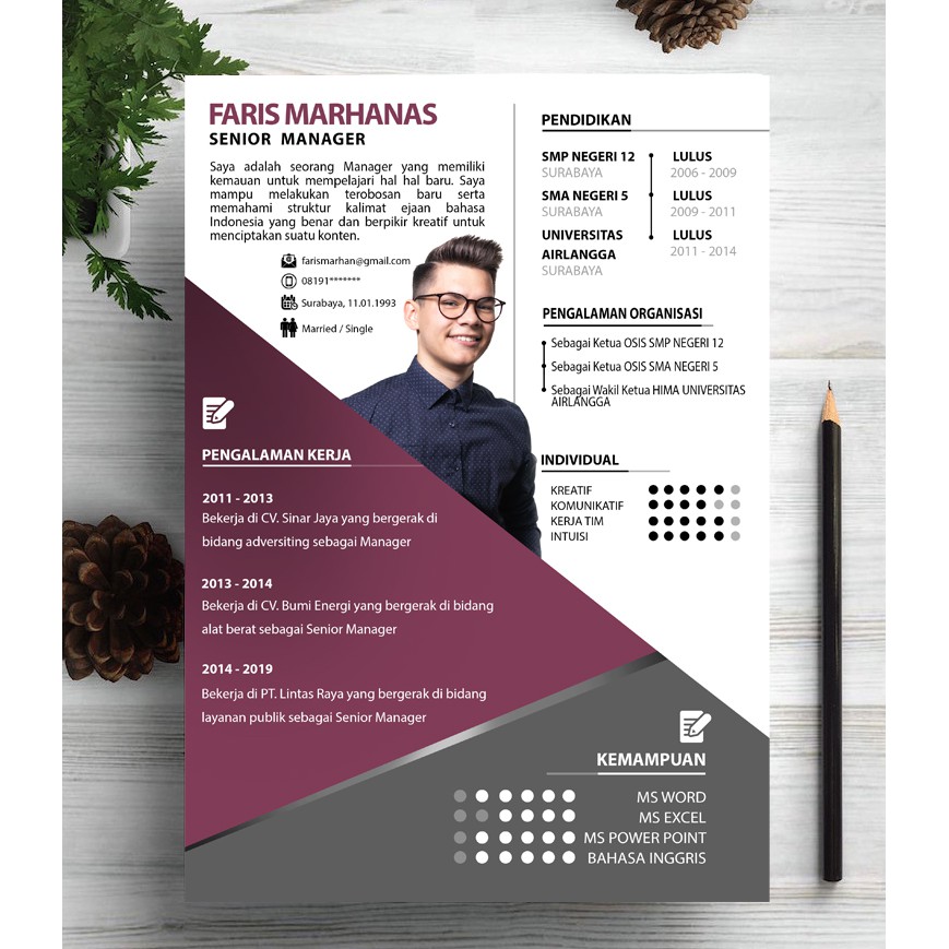 Detail Gambar Untuk Desain Cv Nomer 4