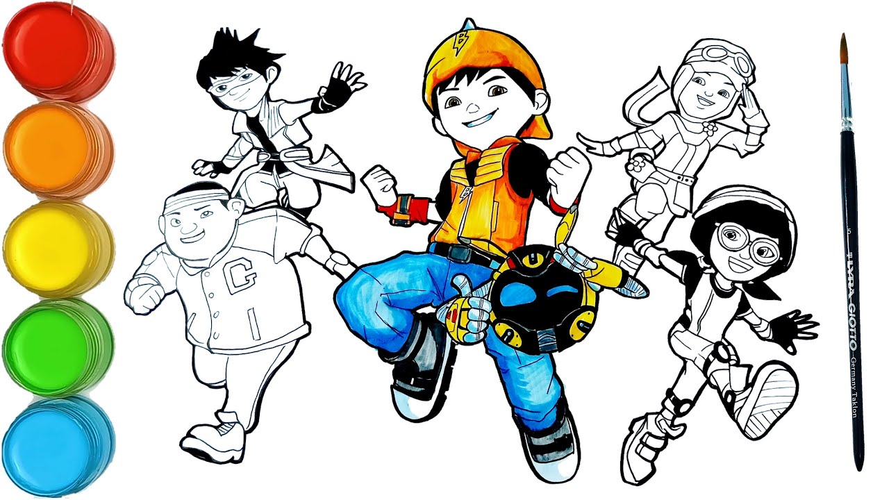 Detail Gambar Untuk Di Warnai Boboiboy Movie 2 Nomer 7