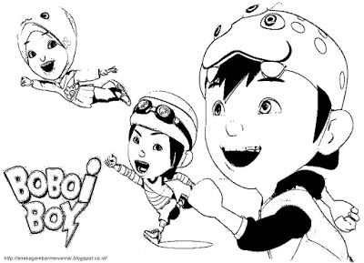 Detail Gambar Untuk Di Warnai Boboiboy Movie 2 Nomer 2