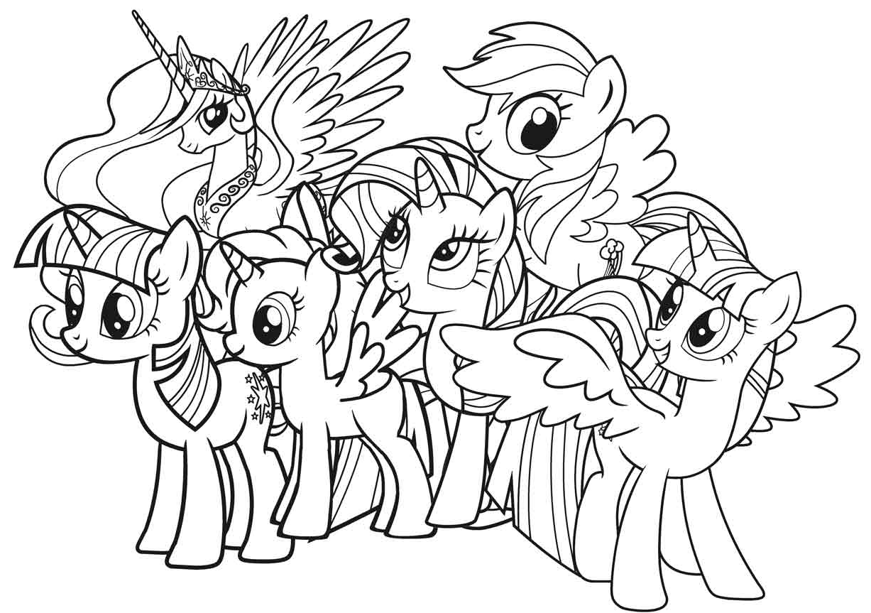 Detail Gambar Untuk Di Warnai My Little Pony Nomer 14