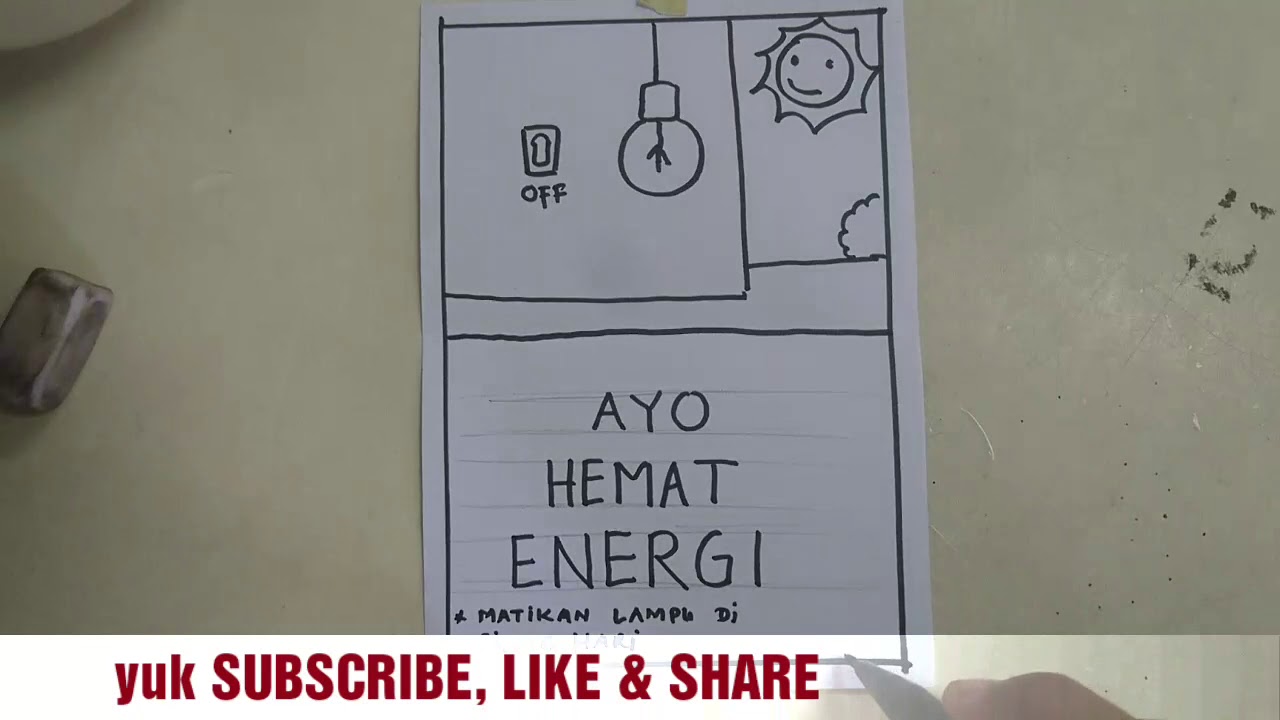 Gambar Untuk Diwarnai Bertema Dengan Hemat Energi - KibrisPDR