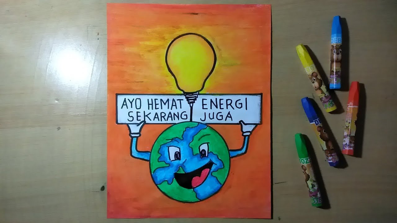 Detail Gambar Untuk Diwarnai Bertema Dengan Hemat Energi Nomer 9