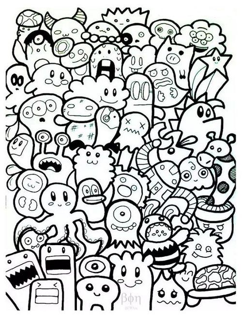 Gambar Untuk Mewarnai Doodle - KibrisPDR