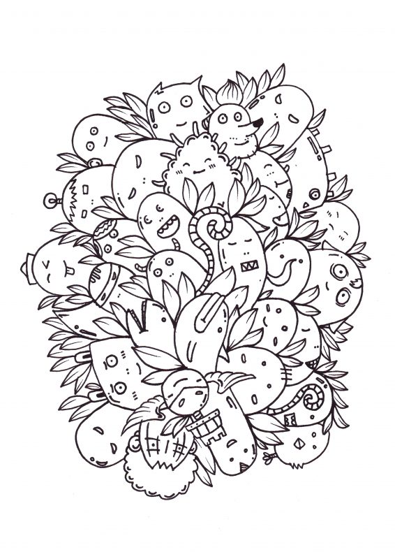 Detail Gambar Untuk Mewarnai Doodle Nomer 25
