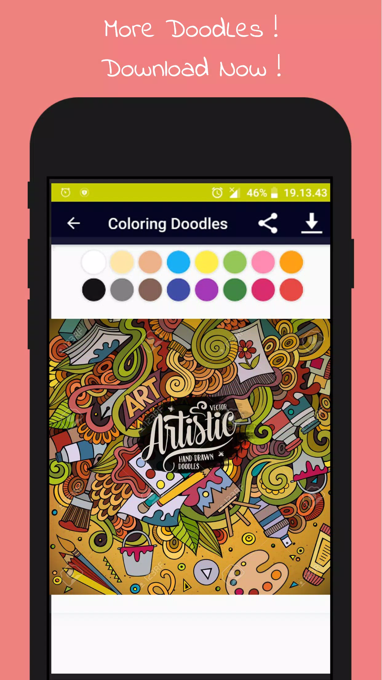 Detail Gambar Untuk Mewarnai Doodle Nomer 40