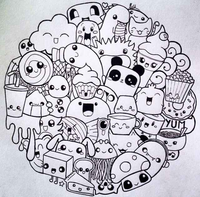Detail Gambar Untuk Mewarnai Doodle Nomer 9