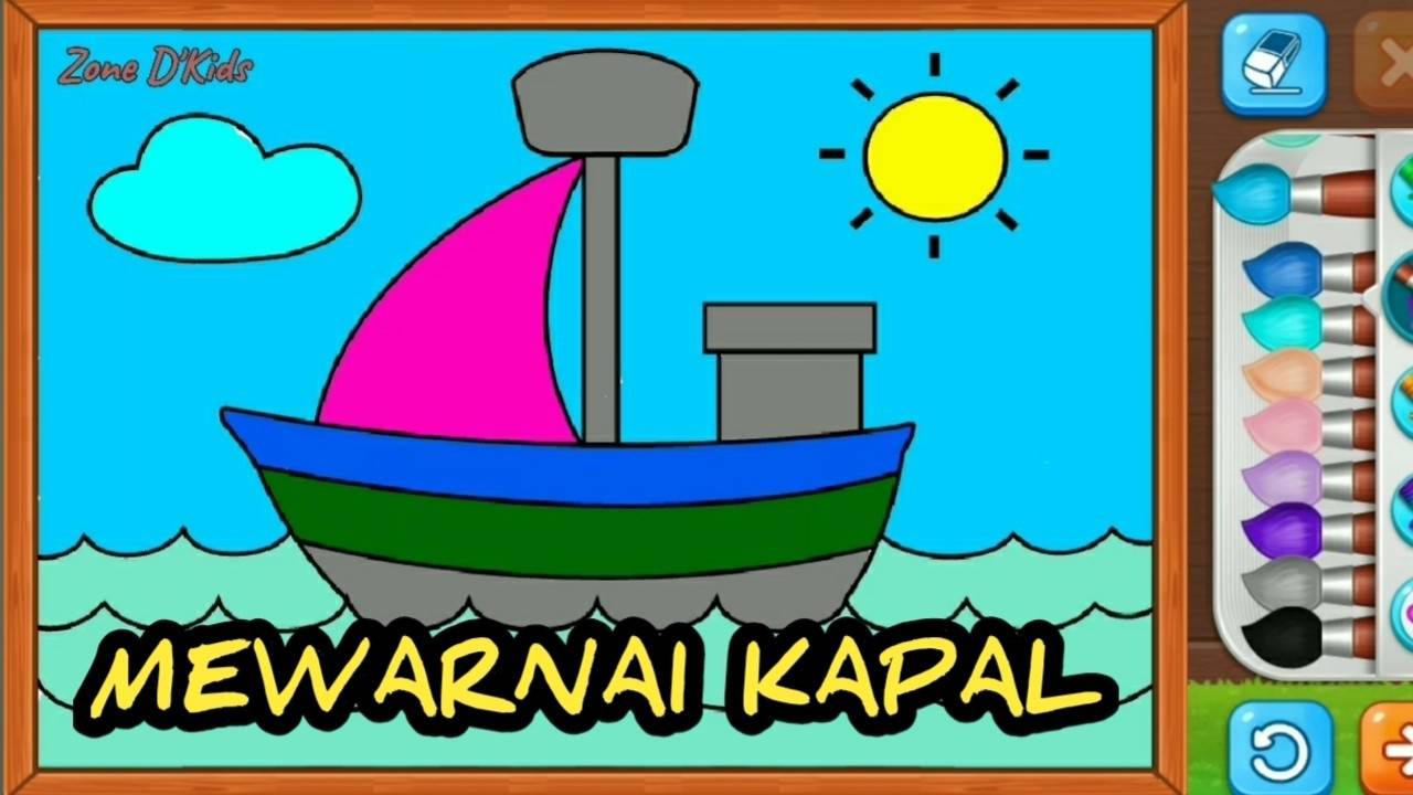 Detail Gambar Untuk Mewarnai Perahu Nomer 25