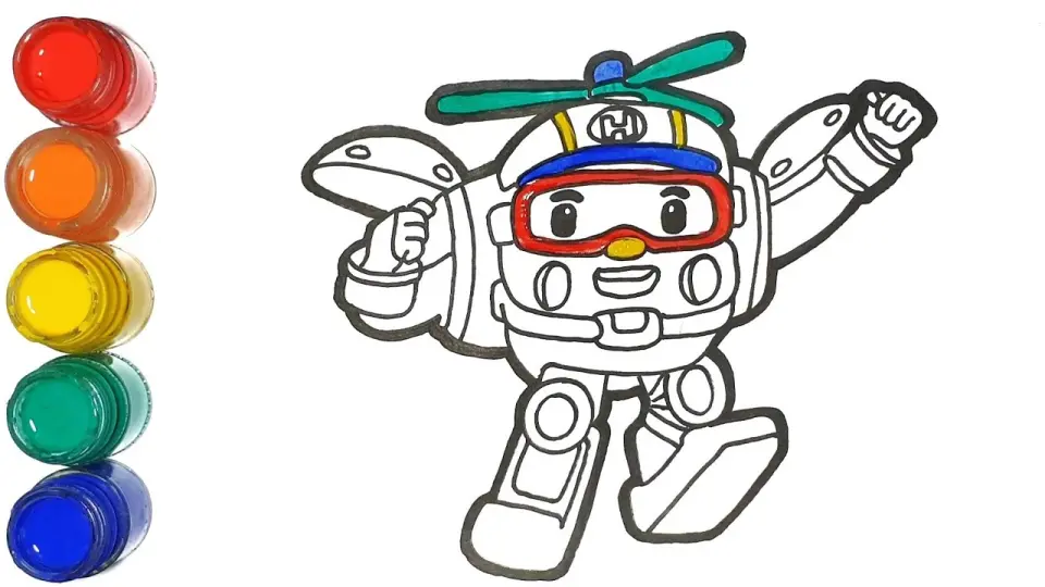 Detail Gambar Untuk Mewarnai Robocar Poli Nomer 41